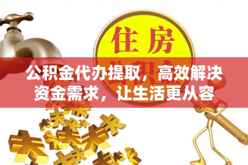 蒙山公积金代办提取，高效解决资金需求，让生活更从容