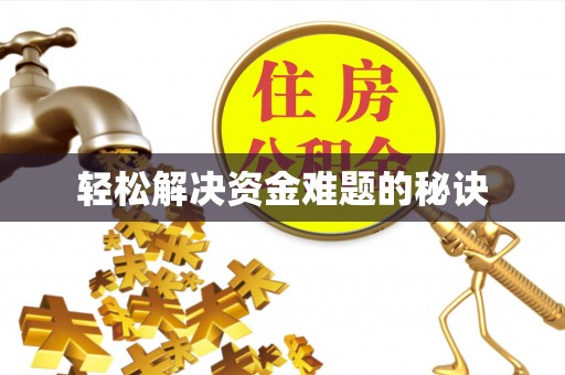 蒙山轻松解决资金难题的秘诀