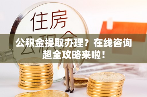 蒙山公积金提取办理？在线咨询超全攻略来啦！