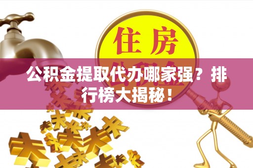 蒙山公积金提取代办哪家强？排行榜大揭秘！