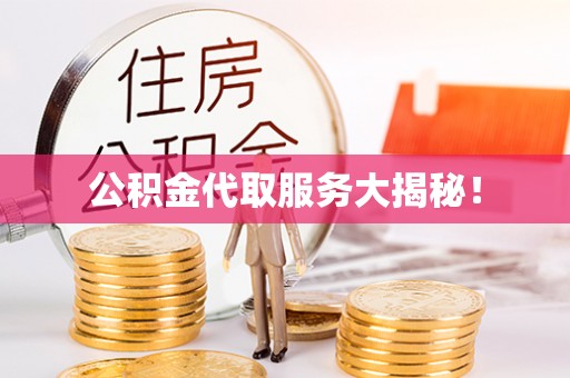 蒙山公积金代取服务大揭秘！