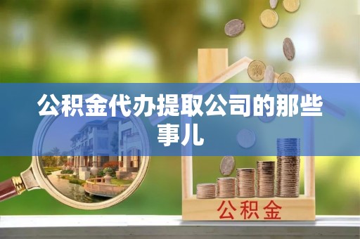 蒙山公积金代办提取公司的那些事儿